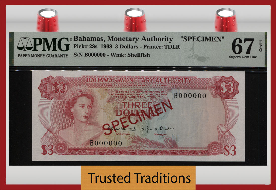 Bahamas 1 Dollars P70 Queen Elizabeth II Banknote 2002 UNC 